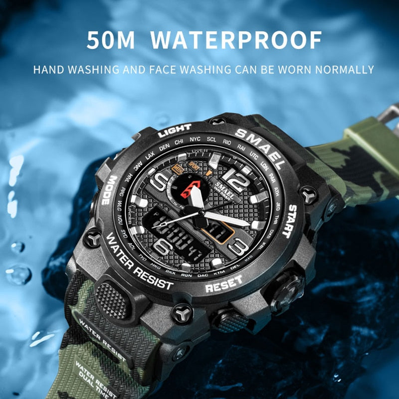 Relógio de pulso SMAEL Militar Resistente à água